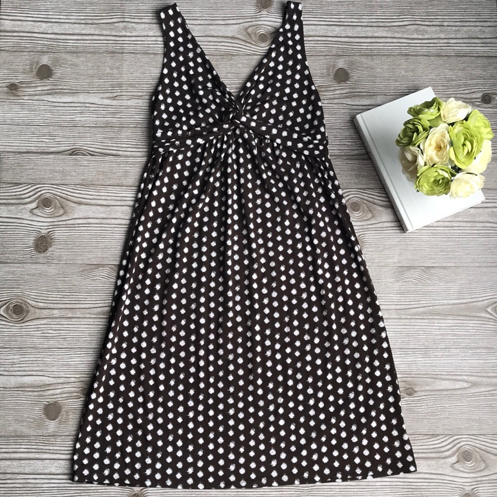 Merona Brown & White Polka Dot Sundress